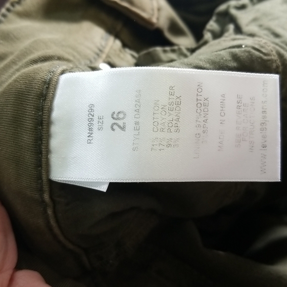 𝅺LEVEL 99 Olive green jeans - Picture 6 of 7